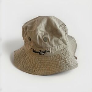 Panama Jack Hat Unisex Sz Large Beige Safari Bush Floppy With STRINGS
